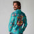 Tropical Flamingo Christmas Long Sleeve Polo Shirt Shaka Shaka Will You Drink With Me - Wonder Print Shop