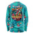 Tropical Flamingo Christmas Long Sleeve Shirt Shaka Shaka Will You Drink With Me - Wonder Print Shop