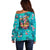 Tropical Flamingo Christmas Off Shoulder Sweater Shaka Shaka Will You Drink With Me - Wonder Print Shop