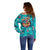 Tropical Flamingo Christmas Off Shoulder Sweater Shaka Shaka Will You Drink With Me - Wonder Print Shop