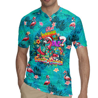 Tropical Flamingo Christmas Rugby Jersey Shaka Shaka Will You Drink With Me - Wonder Print Shop