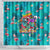 Tropical Flamingo Christmas Shower Curtain Shaka Shaka Will You Drink With Me - Wonder Print Shop
