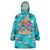 Tropical Flamingo Christmas Wearable Blanket Hoodie Shaka Shaka Will You Drink With Me - Wonder Print Shop