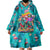 Tropical Flamingo Christmas Wearable Blanket Hoodie Shaka Shaka Will You Drink With Me - Wonder Print Shop