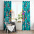 Tropical Flamingo Christmas Window Curtain Shaka Shaka Will You Drink With Me - Wonder Print Shop