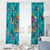 Tropical Flamingo Christmas Window Curtain Shaka Shaka Will You Drink With Me - Wonder Print Shop