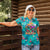 Tropical Flamingo Christmas Women Polo Shirt Shaka Shaka Will You Drink With Me - Wonder Print Shop