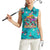 Tropical Flamingo Christmas Women Sleeveless Polo Shirt Shaka Shaka Will You Drink With Me - Wonder Print Shop