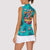Tropical Flamingo Christmas Women Sleeveless Polo Shirt Shaka Shaka Will You Drink With Me - Wonder Print Shop