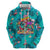 Tropical Flamingo Christmas Zip Hoodie Shaka Shaka Will You Drink With Me - Wonder Print Shop