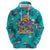 Tropical Flamingo Christmas Zip Hoodie Shaka Shaka Will You Drink With Me - Wonder Print Shop