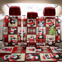 Cute Christmas Penguin Back Car Seat Cover Cozy Winter Ho Ho Ho Holiday Fun - Wonder Print Shop