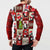Cute Christmas Penguin Button Sweatshirt Cozy Winter Ho Ho Ho Holiday Fun - Wonder Print Shop