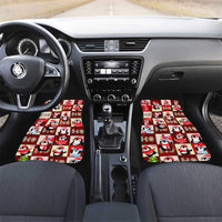 Cute Christmas Penguin Car Mats Cozy Winter Ho Ho Ho Holiday Fun - Wonder Print Shop