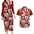Cute Christmas Penguin Couples Matching Long Sleeve Bodycon Dress and Hawaiian Shirt Cozy Winter Ho Ho Ho Holiday Fun - Wonder Print Shop