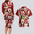 Cute Christmas Penguin Couples Matching Long Sleeve Bodycon Dress and Hawaiian Shirt Cozy Winter Ho Ho Ho Holiday Fun - Wonder Print Shop