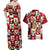 Cute Christmas Penguin Couples Matching Off Shoulder Maxi Dress and Hawaiian Shirt Cozy Winter Ho Ho Ho Holiday Fun - Wonder Print Shop