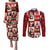 Cute Christmas Penguin Couples Matching Puletasi and Long Sleeve Button Shirt Cozy Winter Ho Ho Ho Holiday Fun - Wonder Print Shop
