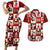 Cute Christmas Penguin Couples Matching Short Sleeve Bodycon Dress and Hawaiian Shirt Cozy Winter Ho Ho Ho Holiday Fun - Wonder Print Shop