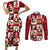 Cute Christmas Penguin Couples Matching Short Sleeve Bodycon Dress and Long Sleeve Button Shirt Cozy Winter Ho Ho Ho Holiday Fun - Wonder Print Shop