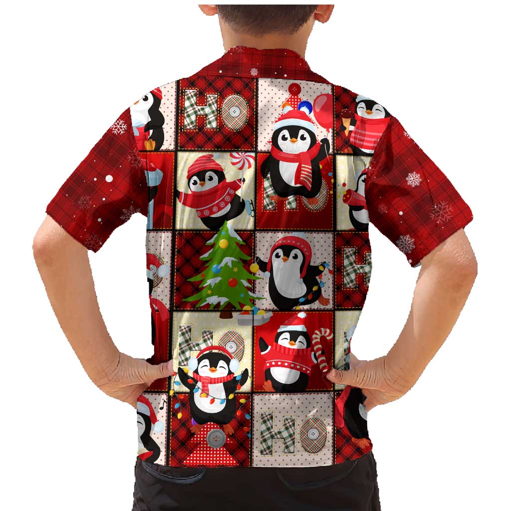 Cute Christmas Penguin Family Matching Mermaid Dress and Hawaiian Shirt Cozy Winter Ho Ho Ho Holiday Fun - Wonder Print Shop