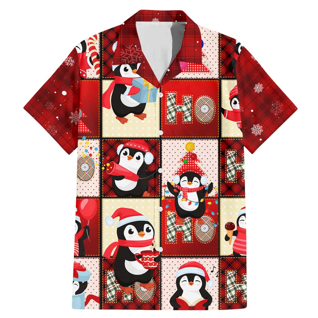 Cute Christmas Penguin Family Matching Mermaid Dress and Hawaiian Shirt Cozy Winter Ho Ho Ho Holiday Fun - Wonder Print Shop