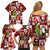 Cute Christmas Penguin Family Matching Off Shoulder Short Dress and Hawaiian Shirt Cozy Winter Ho Ho Ho Holiday Fun - Wonder Print Shop