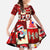 Cute Christmas Penguin Family Matching Short Sleeve Bodycon Dress and Hawaiian Shirt Cozy Winter Ho Ho Ho Holiday Fun - Wonder Print Shop