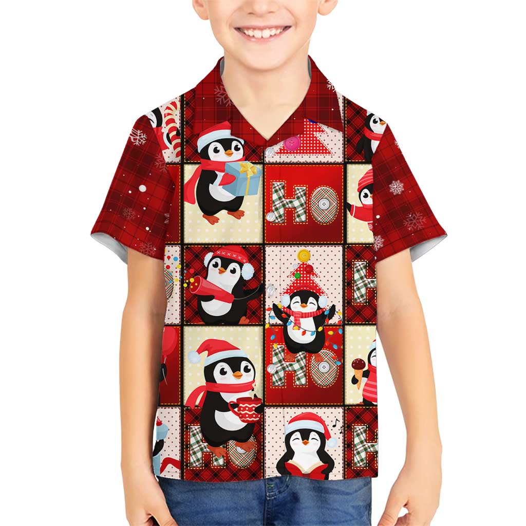 Cute Christmas Penguin Family Matching Tank Maxi Dress and Hawaiian Shirt Cozy Winter Ho Ho Ho Holiday Fun - Wonder Print Shop