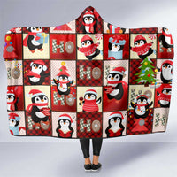 Cute Christmas Penguin Hooded Blanket Cozy Winter Ho Ho Ho Holiday Fun - Wonder Print Shop