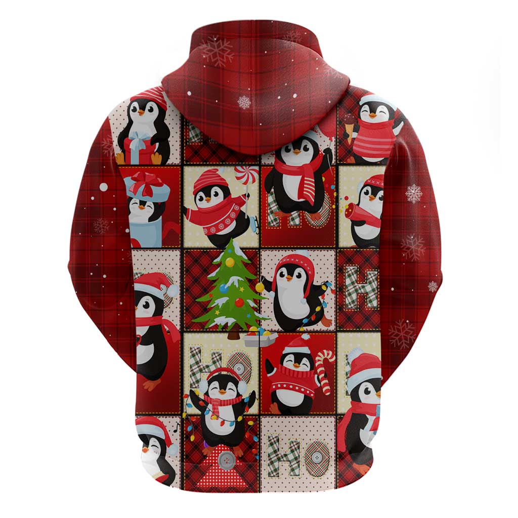 Cute Christmas Penguin Hoodie Cozy Winter Ho Ho Ho Holiday Fun - Wonder Print Shop