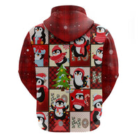 Cute Christmas Penguin Hoodie Cozy Winter Ho Ho Ho Holiday Fun - Wonder Print Shop