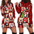 Cute Christmas Penguin Hoodie Dress Cozy Winter Ho Ho Ho Holiday Fun - Wonder Print Shop