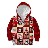 Cute Christmas Penguin Kid Hoodie Cozy Winter Ho Ho Ho Holiday Fun - Wonder Print Shop