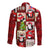 Cute Christmas Penguin Long Sleeve Button Shirt Cozy Winter Ho Ho Ho Holiday Fun - Wonder Print Shop