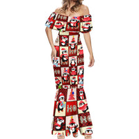 Cute Christmas Penguin Mermaid Dress Cozy Winter Ho Ho Ho Holiday Fun - Wonder Print Shop