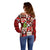 Cute Christmas Penguin Off Shoulder Sweater Cozy Winter Ho Ho Ho Holiday Fun - Wonder Print Shop