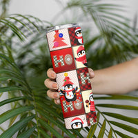 Cute Christmas Penguin Skinny Tumbler Cozy Winter Ho Ho Ho Holiday Fun - Wonder Print Shop
