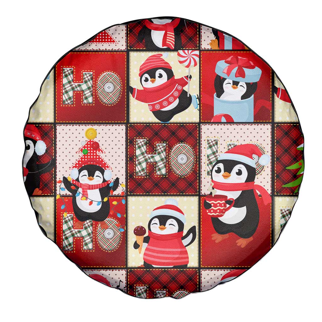 Cute Christmas Penguin Spare Tire Cover Cozy Winter Ho Ho Ho Holiday Fun - Wonder Print Shop