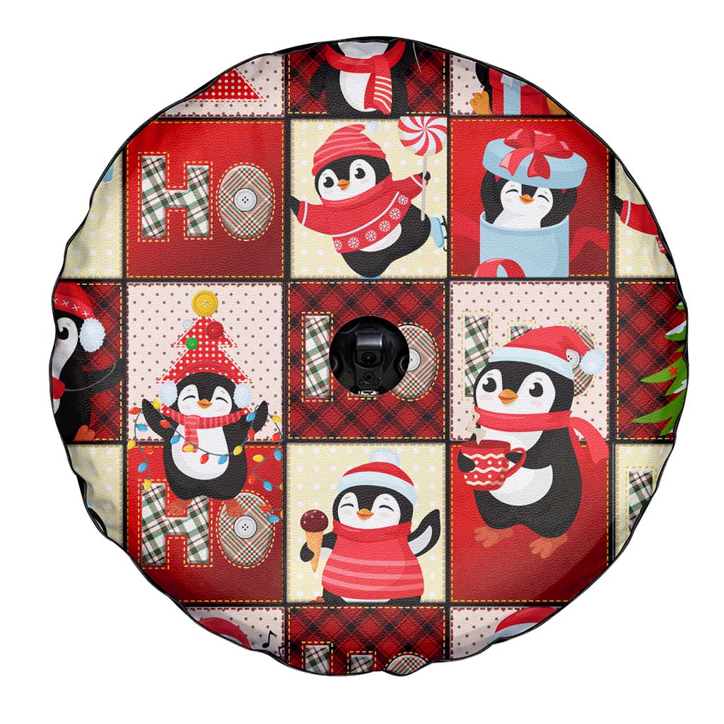 Cute Christmas Penguin Spare Tire Cover Cozy Winter Ho Ho Ho Holiday Fun - Wonder Print Shop