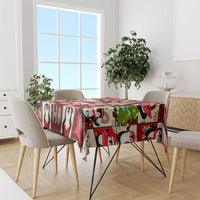 Cute Christmas Penguin Tablecloth Cozy Winter Ho Ho Ho Holiday Fun - Wonder Print Shop