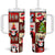 Cute Christmas Penguin Tumbler With Handle Cozy Winter Ho Ho Ho Holiday Fun - Wonder Print Shop