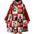 Cute Christmas Penguin Wearable Blanket Hoodie Cozy Winter Ho Ho Ho Holiday Fun - Wonder Print Shop