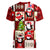 Cute Christmas Penguin Women V-Neck T-Shirt Cozy Winter Ho Ho Ho Holiday Fun - Wonder Print Shop