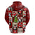 Cute Christmas Penguin Zip Hoodie Cozy Winter Ho Ho Ho Holiday Fun - Wonder Print Shop