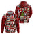 Cute Christmas Penguin Zip Hoodie Cozy Winter Ho Ho Ho Holiday Fun - Wonder Print Shop