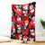 Penguin Winter Sports Christmas Blanket Cute Holiday Ski Snow Fun - Wonder Print Shop