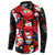 Penguin Winter Sports Christmas Button Sweatshirt Cute Holiday Ski Snow Fun - Wonder Print Shop