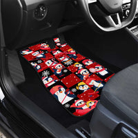 Penguin Winter Sports Christmas Car Mats Cute Holiday Ski Snow Fun - Wonder Print Shop