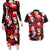 Penguin Winter Sports Christmas Couples Matching Long Sleeve Bodycon Dress and Hawaiian Shirt Cute Holiday Ski Snow Fun - Wonder Print Shop